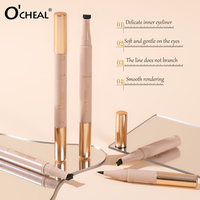 Crayon Eyeliner 3-en-1 Marque Blanche Imperméable Anti-Bavures Hautement Pigmenté Séchage Rapide Lissant Longue Tenue pour Usage Quotidien