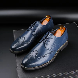 Zapatos de Cuero de Alta Demanda, Estilo Inglés, Brogue de Negocios, Piel de Vaca, Hechos a Mano, Formales, Oxford, para Hombre, Más Vendidos - Product Image 2