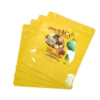 Sacs en plastique refermables personnalisés en gros pour snacks, avec fermeture éclair et feuille d'aluminium, pour noix