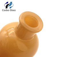 Bouteilles de diffuseur d'arômes en verre rond de luxe 50 ml 100 ml pour rafraîchisseurs d'air