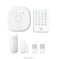 PGST TUYA Latest Portable ABS Wireless WiFi 2G Smart Security Alarm System Indoor Home Security Door Magnetic Infrared Tuya