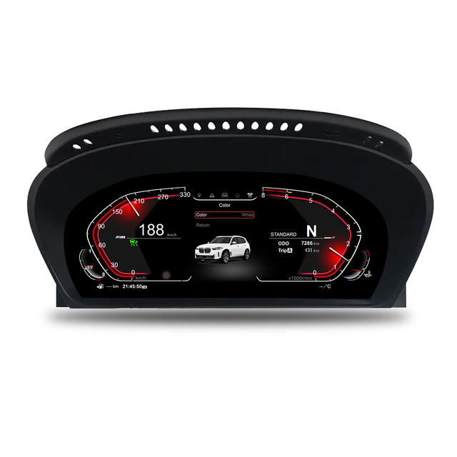 New 12.3 Inch LCD Car Speedometer Digital Speed Cluster for 5 Series E60 E61 2003-2009 LINUX