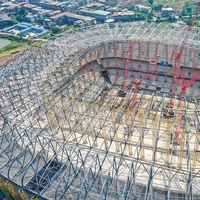 Estructura de Acero Prefabricada a Precio de Fábrica, Construcción de Estadios Escolares Personalizados, Sistema de Construcción Metálica de Alta Resistencia