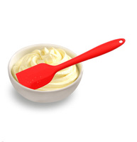 Haute qualité 6 pièces cuillère cuisine crème en plastique grattoir spatule ustensiles de cuisine Silicone ustensiles de cuisine