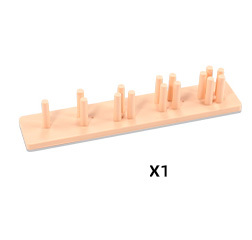 Wholesale <strong>Newest</strong> Montessori Plastic Board Game for Kids <strong>Adults</strong> Creative Pillar Shape Pairing Cognition Graphic Puzzle - Product Image 3