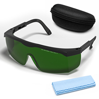 Lunettes de protection laser 400nm-500nm OD4+ pour gravure laser bleue, faciles à utiliser pour le marquage, la découpe, la soudure et le nettoyage