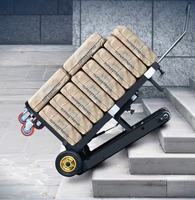 Chariot électrique pliable entièrement automatique pour monter les escaliers, robuste et silencieux, pour le transport de marchandises