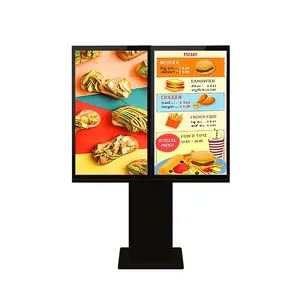 Outdoor Dual Triple Screen Lcd Digital Menu Boards Outdoor Advertising Lcd Display