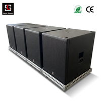 Système de sonorisation DJ professionnel amplifié avec double caisson de basses actif de 18 pouces et DSP FIR intégré de fabrication allemande pour événements en plein air