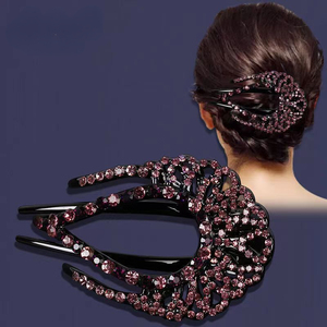 Fashion Design <strong>Bird</strong> <strong>Nest</strong> <strong>Hair</strong> <strong>Clip</strong> Women Back Head Three-jaw Clamps Hairgrip Elegant Mother Updo Ponytail <strong>Hair</strong> Accessory - Product Image 5