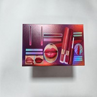 Boîte de présentation cosmétique vide pliable holographique de qualité supérieure pour l'emballage d'un ensemble de gloss à lèvres et d'eye-liner