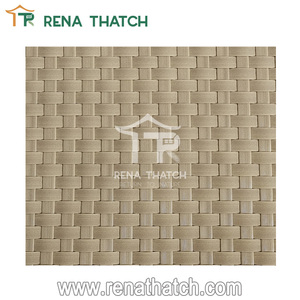 Phổ biến thiết kế mới bền mây nhân tạo mía vải cuộn nhựa Trần Mat dệt tấm cho các bức tường và trần nhà - Product Image 6