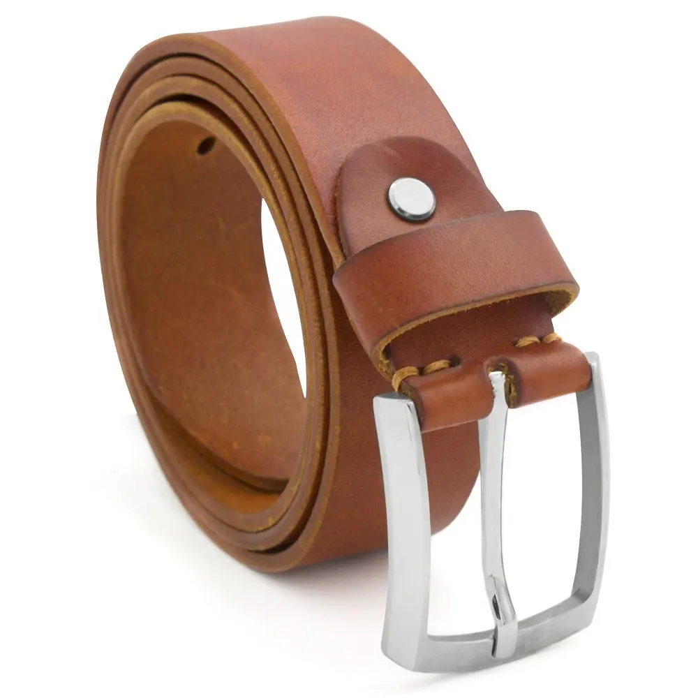 Ceinture en cuir véritable pour hommes, accessoire de marque décontracté, boucle en acier inoxydable, marque de luxe, pour hommes, 38mm