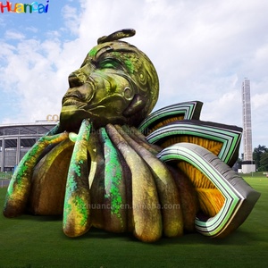 Khổng lồ tùy chỉnh <span class=keywords><strong>Inflatable</strong></span> ôm đầu thần giai đoạn <span class=keywords><strong>Inflatable</strong></span> đường hầm vòm với đèn <span class=keywords><strong>LED</strong></span> cho âm nhạc điện tử lễ hội - Product Image 5