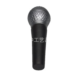 ลูกบอลบีบคลายเครียดรูปไมโครโฟน PU สีดำ พกพาสะดวก สำหรับผู้ใหญ่ - Product Image 4