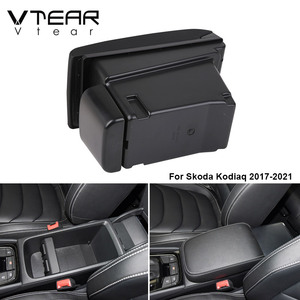 Vdéchirure Auto accoudoir coussin ABS boîte de rangement USB Console <span class=keywords><strong>centrale</strong></span> décoration intérieure accessoires pièces pour Skoda kodiaq2020/2021 - Product Image 3