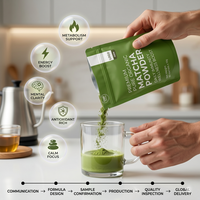 Complément alimentaire en sachet de qualité supérieure, certifié GMP, OEM, pur, végétalien, pour adultes, stimulant immunitaire quotidien, sans arôme