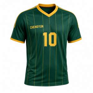 Camiseta de Fútbol Personalizada, Uniforme de Fútbol Ecológico de Poliéster Reciclado, Diseño en 1 Día, Muestra en 3 Días, Estilo Retro - Product Image 2