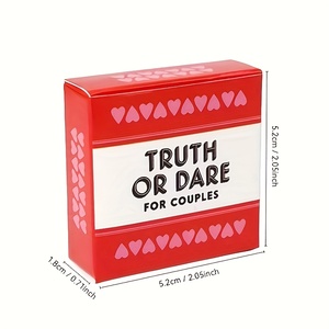 Jeu de cartes personnalisé en anglais « Vrai ou Faux » pour parcs d'attractions avec emballage en boîte couleur - Product Image 2