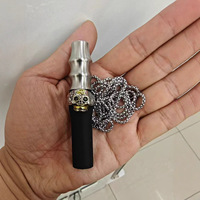 Embout de chicha Erliao en métal et silicone, accessoire de fumage tendance en forme de démon et d'animal avec chaîne