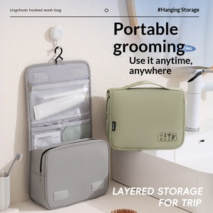 New Hanging Travel Toiletry <b>Bag</b> Portable Waterproof Makeup Pouch Large Capacity Multi-Layered Storage Toiletries Bathroom - Product Image 2