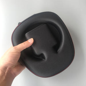 Kimear EVA voyage étui de transport sac de rangement pour <span class=keywords><strong>Sennheiser</strong></span> CX7.00BT <span class=keywords><strong>SONY</strong></span> WI-1000X casque étui sac noir support organisateur - Product Image 4