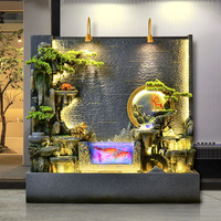 Fontaine d'eau intérieur décor à la maison cascade caractéristique pour extérieur jardin cour articles décoratifs fontaines en résine