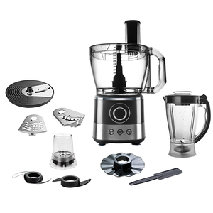 Hot bán 3L 13 ly nhựa nhà ở màu đen Phun màu 3 trong 1 lớn Pusher tiếng ồn thấp trộn máy xay trộn xử lý thực phẩm - Product Image 6