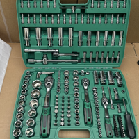Ensemble de douilles de réparation automobile de 172 pièces avec clé à cliquet et barres d'extension, kit d'outils pour la réparation automobile