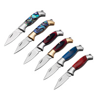 Couteau de poche pliant vintage personnalisé en usine, mini-outil de coupe en acier inoxydable, pour camping en extérieur, réparation, porte-clés, pendentif, gadget EDC