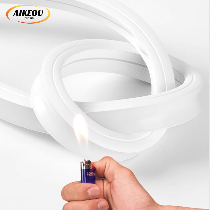 AIKEOU RGB IP67 Waterproof Outdoor Silicone Rope 12v Flex Rope Custom Logo Rgb Custom Neon Sign Led Neon Lights Strip · image 5