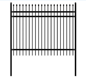 Panneaux <span class=keywords><strong>de</strong></span> clôture en acier <span class=keywords><strong>de</strong></span> 6 pieds, panneaux <span class=keywords><strong>de</strong></span> clôture en métal pour jardin, clôture en acier à poteaux et rails - Product Image 2