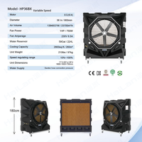 Ventilateur évaporatif mobile de 36 pouces avec roues, refroidisseur d'air industriel pour extérieur et usage commercial