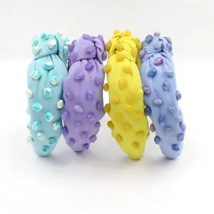 fresh pastel spring summer baroque headbands premium rhinestone hairband luxury omg for women