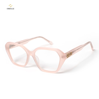 Monture de lunettes optiques pour hommes et femmes - Design en métal léger et durable avec verres transparents, monture de lunettes de vue à monture complète tendance