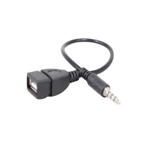 Conector de Audio AUX de 3,5mm (1/8 pulgadas) macho a USB 2,0 hembra OTG Adaptador convertidor Cable para reproducir música con U-Disk en su coche - Product Image 2