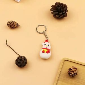 I-0123 usine directe en gros créatif mignon enfants cadeaux personnalisé 3d dessin animé porte-clés en caoutchouc - Product Image 3