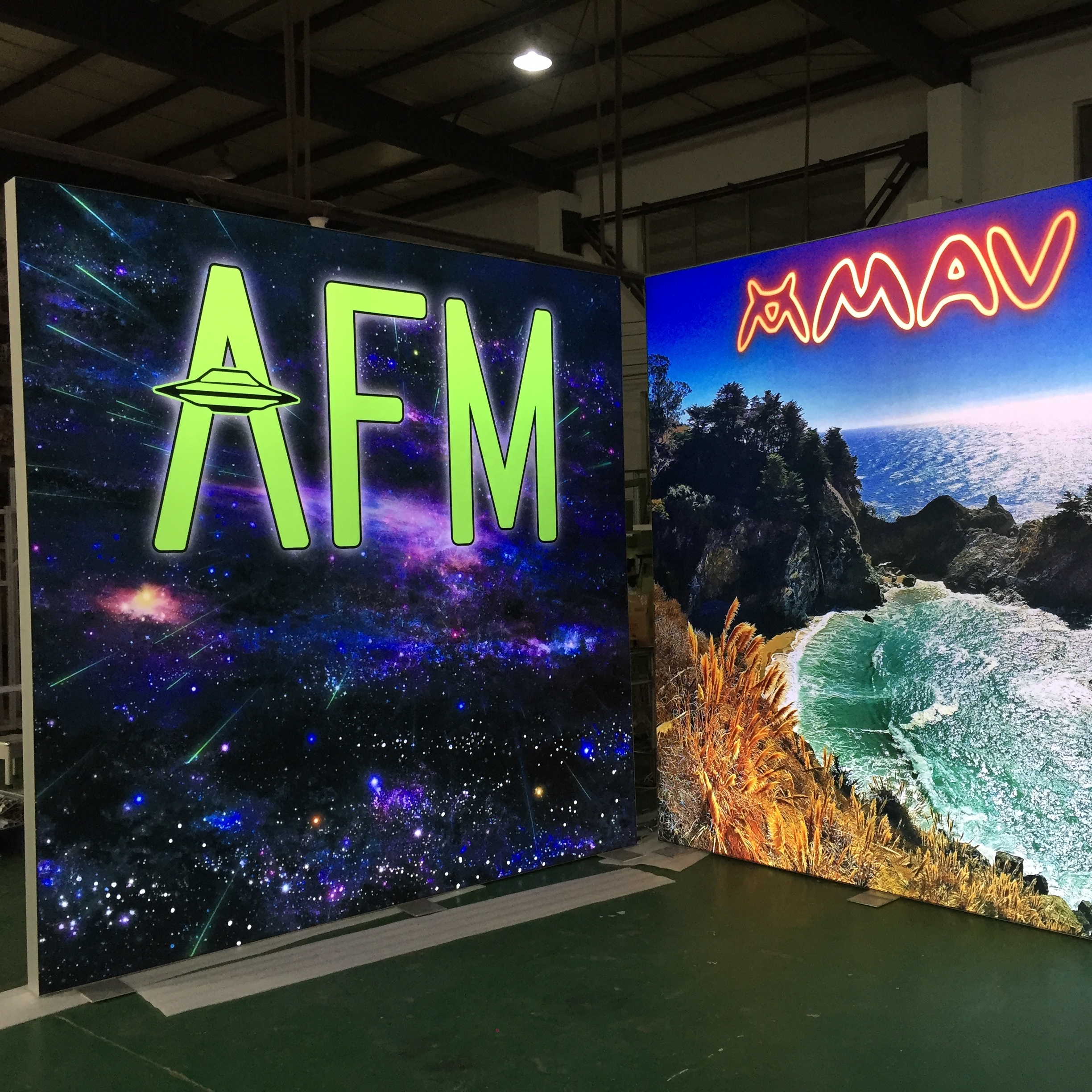 10x10 expositions affiche le cadre en aluminium debout libre LED stand de salon conçoit des stands