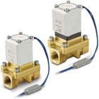 Valvola Solenoide SMC VXZ265LZ2A a <span class=keywords><strong>2</strong></span> Vie Pilotata a Pressione Zero Differenziale per Acqua Riscaldata Raccordi SMC - Product Image 3