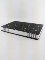 LABON – carnet de croquis personnalisé avec imprimé d'étoiles, Journal vierge fait à la main, point coptique