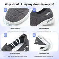 Prix d'usine Baskets orthopédiques pour hommes avec soutien de la voûte plantaire Chaussures de marche confortables respirantes et antidérapantes