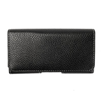3.5-6.2 pouces Blet Clip Holster Business Leather Pouch Wallet Case pour iPhone 15 16