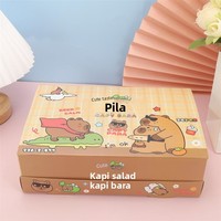 Figurine PVC Kapibara en boîte mystère, thème animal, 24 pouces, emballage d'origine, Montagnes et Mers, porte-clés mignon, jouet type Hootie