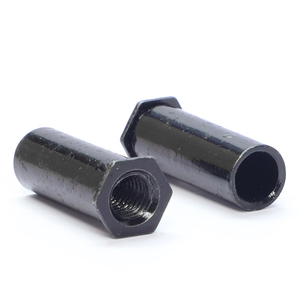 Black Zinc Plated Carbon Steel Hexagon Head Through Hole Self Clinching <b>Standoffs</b> Rivet Studs M2 M2.5 M3 M4 M5 M6 Riveting Nut - Product Image 2