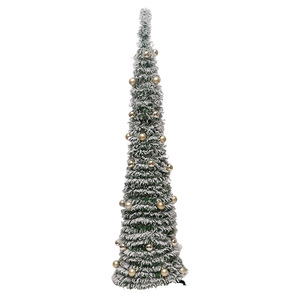 Arbre de Noël floqué de neige pré-éclairé populaire de 6 pieds avec lumière LED chaude - Product Image 2