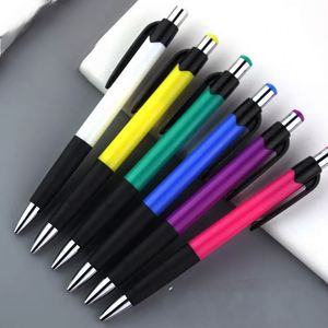 Wholesale Custom Printed Logo Retractable Ballpoint Pen Color Oil Pen Metal Gel Pens Markers for Business Advertising Stock - Product Image 2