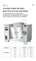 Mélange de nourriture cuisson bouilloire à double paroi chaudière à soupe 50 litres cuisson électrique bouilloire à double paroi/pot