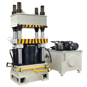 Graphene material manufacturing power forging hot press servo high precision 4 column hydraulic press Machine 500 tons