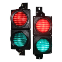 Feu de signalisation LED à haut flux 100/200/300mm, lampe de signalisation rouge/verte pour barrière de portail, système de stationnement, pont-bascule, station de péage