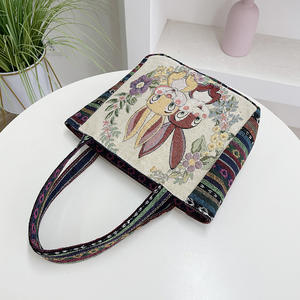 Borse a Spalla e Sottobraccio da Donna Casual Double Face in Tela Ricamata Stile Etnico all'<span class=keywords><strong>Uncinetto</strong></span> Personalizzate - Product Image 4